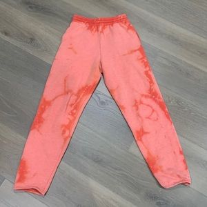 Red boutique sweatpants